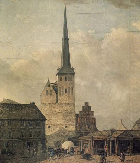 Johann Heinrich Hintze Berlin, Nikolaikirche von Westen china oil painting image